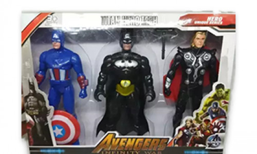 Super Hero Set of 3, 15 cm Action Figures Toys. Set of 3,