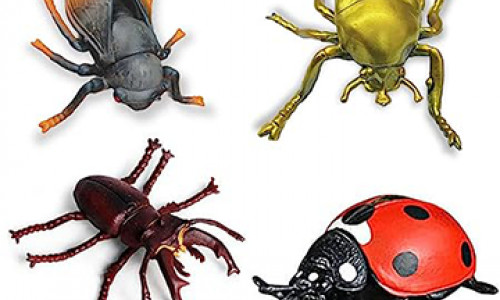 Realistic Insect Toys for Kids – Animal Toy Figure for Kids, Boys, Girls, Learning and Educational Toys for 3+ Years Old Boys Girls, Prank Toys for Kids and Children (Multicolor) (Pack of 4)
