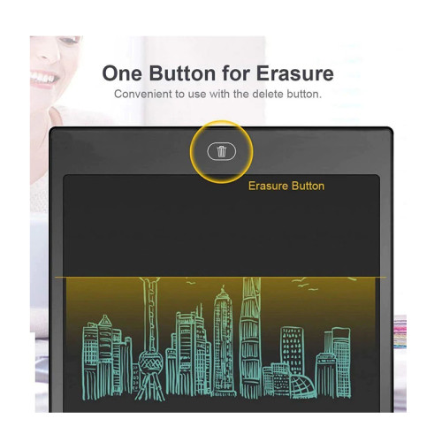 8.5 Inch LCD Panel Colorful Writing Tablet (Black)