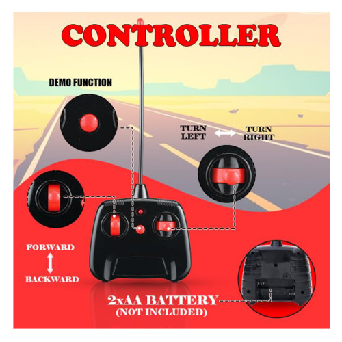 GOOYO Remote control Gaddi musical car ( Red )