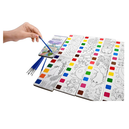 Magical Girl Water Painting Book With Watercolor Inside