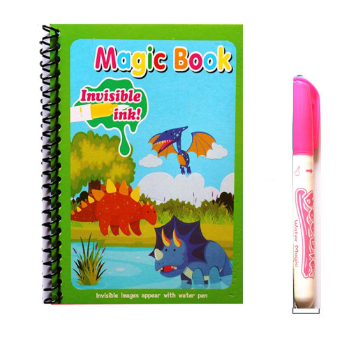 Dino Water Coloring Magic Book Invisible Ink