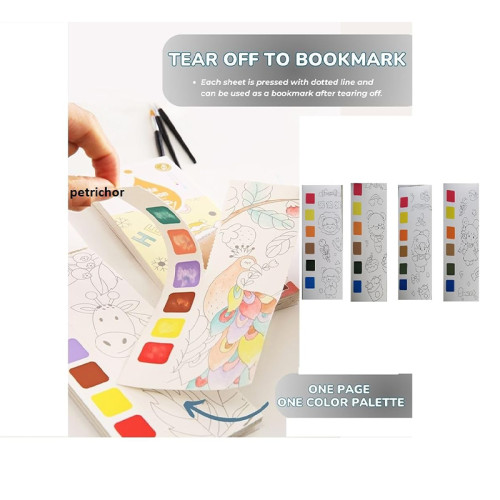 Astronaut Water Painting Book With Watercolor Inside