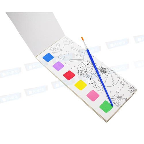 Mermaid Water Painting Book With Watercolor Inside