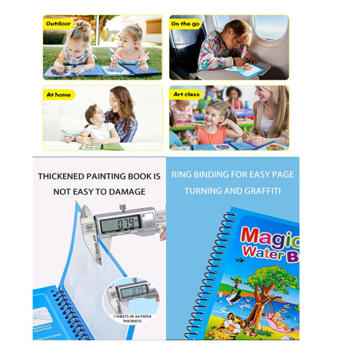 Space Rocket Coloring Magic Book Invisible Ink