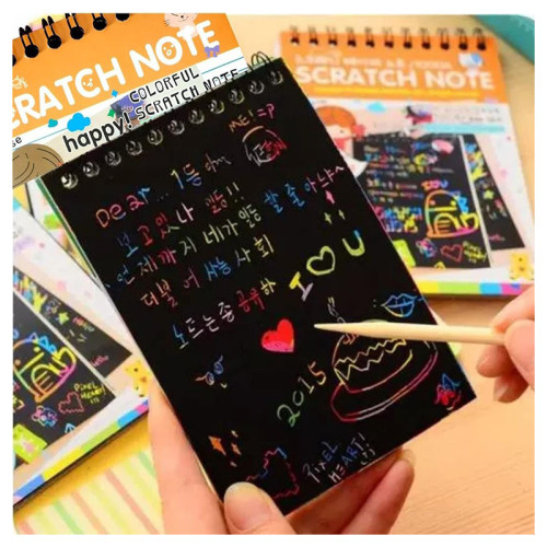 Unicorn Secret Garden Scratch Paper Art Book (small)
