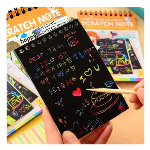 Unicorn Secret Garden Scratch Paper Art Book (small)