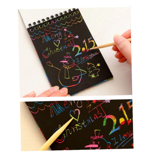 Dino Secret Garden Scratch Paper Art Book (small)