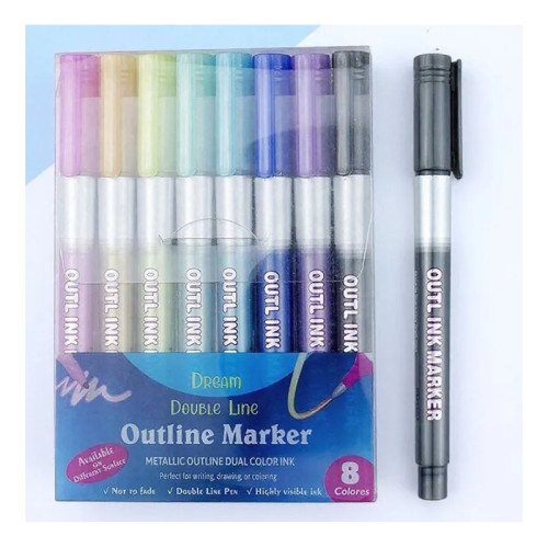 Outline Liner Pen Set of 12