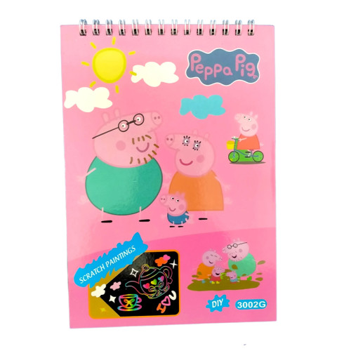 Peppa Pig Scratch Book (Pink)