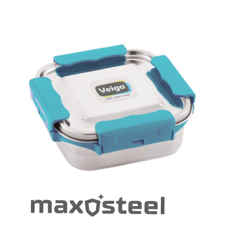 Veigo Medium MaxoSteel Stainless Steel Lunch Box