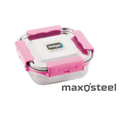 Veigo Medium MaxoSteel Stainless Steel Lunch Box