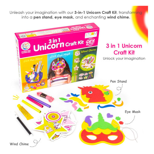 Ratnas unicorn 3in1 Craft set