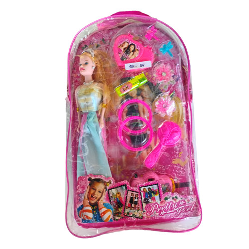 Pretty Girl Doll Set(sky blue)