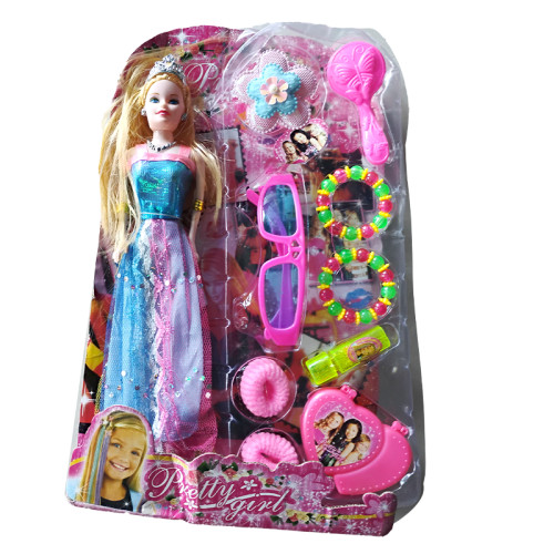 Pretty Girl Doll Set(Blue)