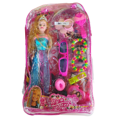 Pretty Girl Doll Set(Blue)