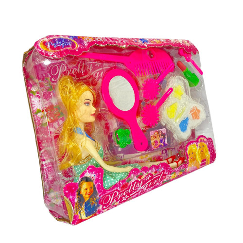 Pretty Girl Doll With Beauty Kit