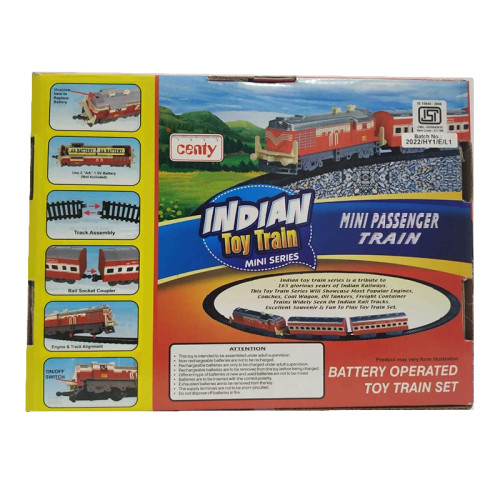MINI PASSENGER TOY TRAIN SET (RED)