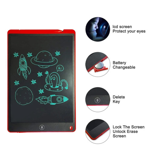 LCD Writing Tablet (Red)