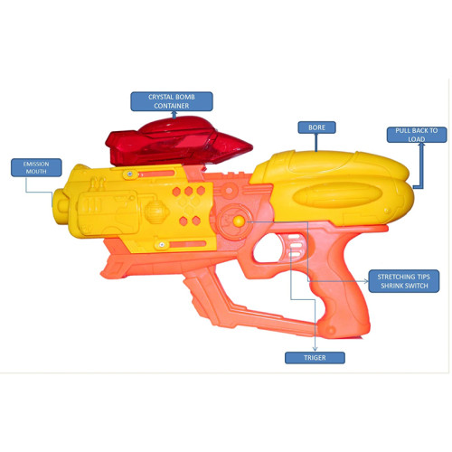 Absolute Fire 2 in 1 Bullets Gun Toy