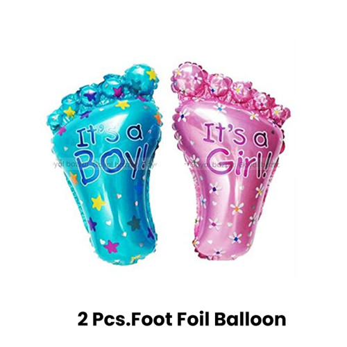 Baby Shower Kit with Foot foil balloons