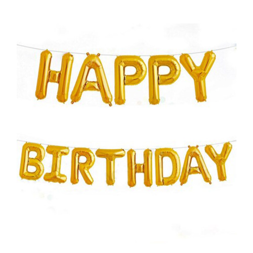 Happy Birthday Decoration Kit set Golden