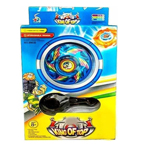 King of Top Beyblade with Metal Tip (Blue)