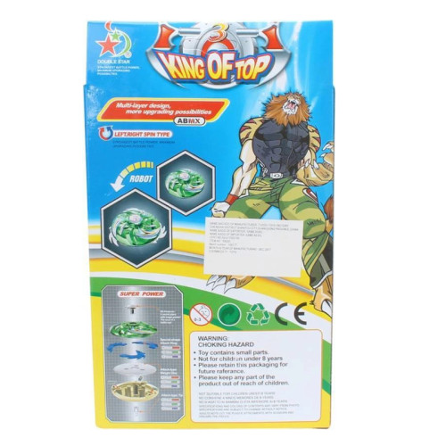 King of Top Beyblade with Metal Tip (Blue)