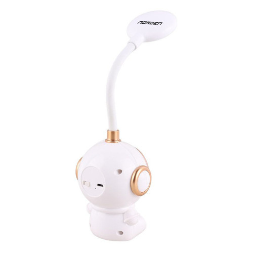 Astronaut Rechargeable ABS Plastic Table Top Desk Led Lamp (Golden)