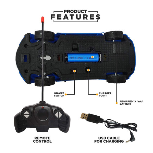 3D Famous Remoat Control Car White