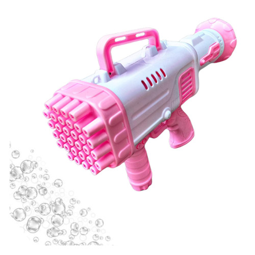 Super Rocket Bubble Gun 32 HOLE (Pink)