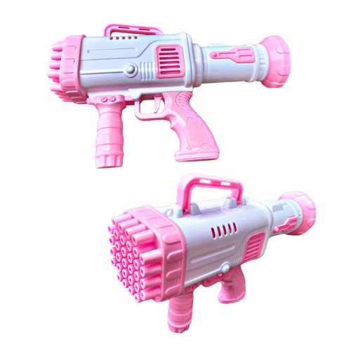 Super Rocket Bubble Gun 32 HOLE (Pink)
