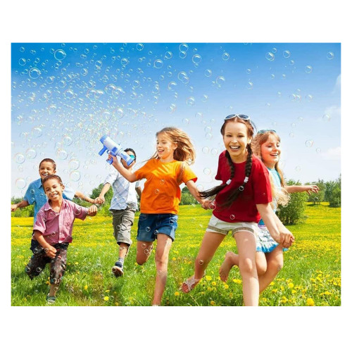 Super Rocket Bubble Gun 32 HOLE (Pink)