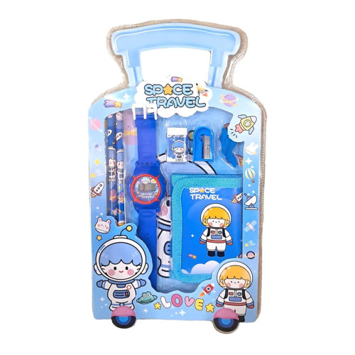 Space travel Watch Pencil Set (Blue)