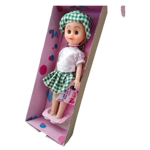 I love you happy Time Barbie Doll (Green)