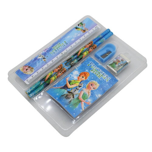 Frozen fever cartoon printed Pencil stationery set