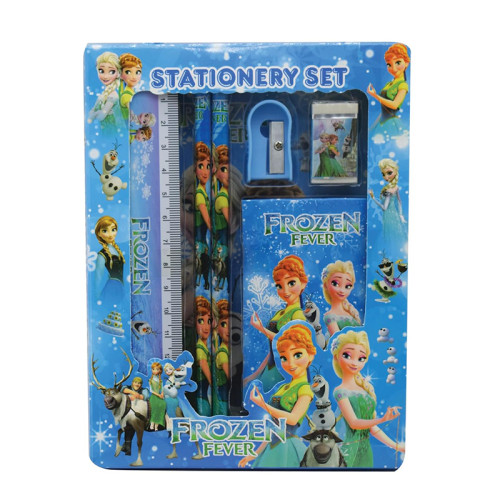Frozen fever cartoon printed Pencil stationery set