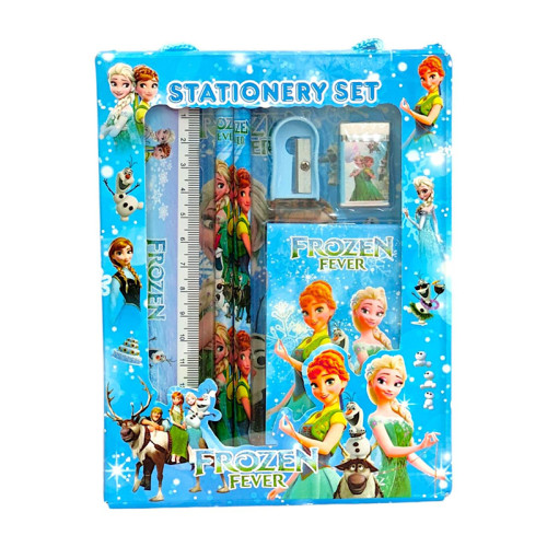 Frozen fever cartoon printed Pencil stationery set