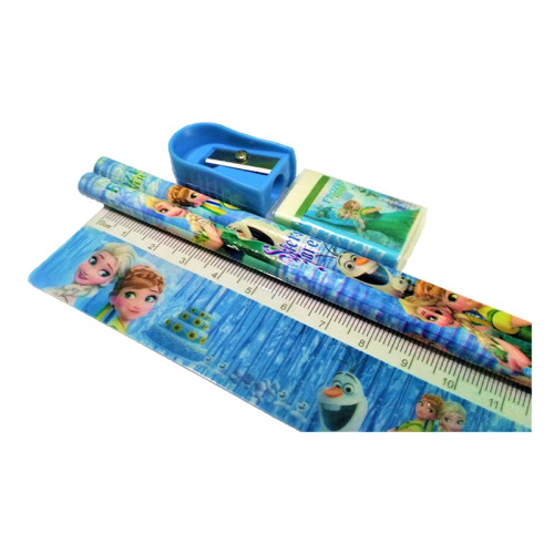 Frozen fever cartoon printed Pencil stationery set