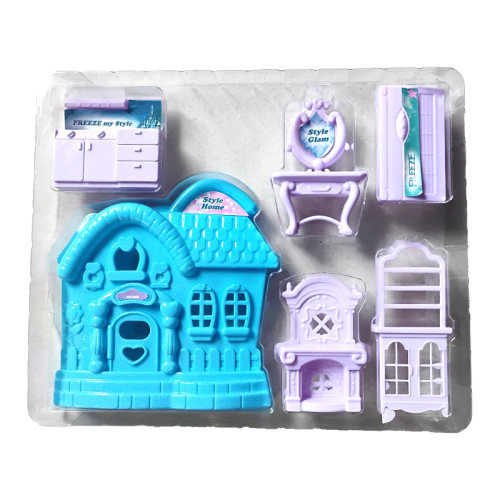 ToyBoy Frozen Mini Dollhouse Playset, Princess Dream House Play Set