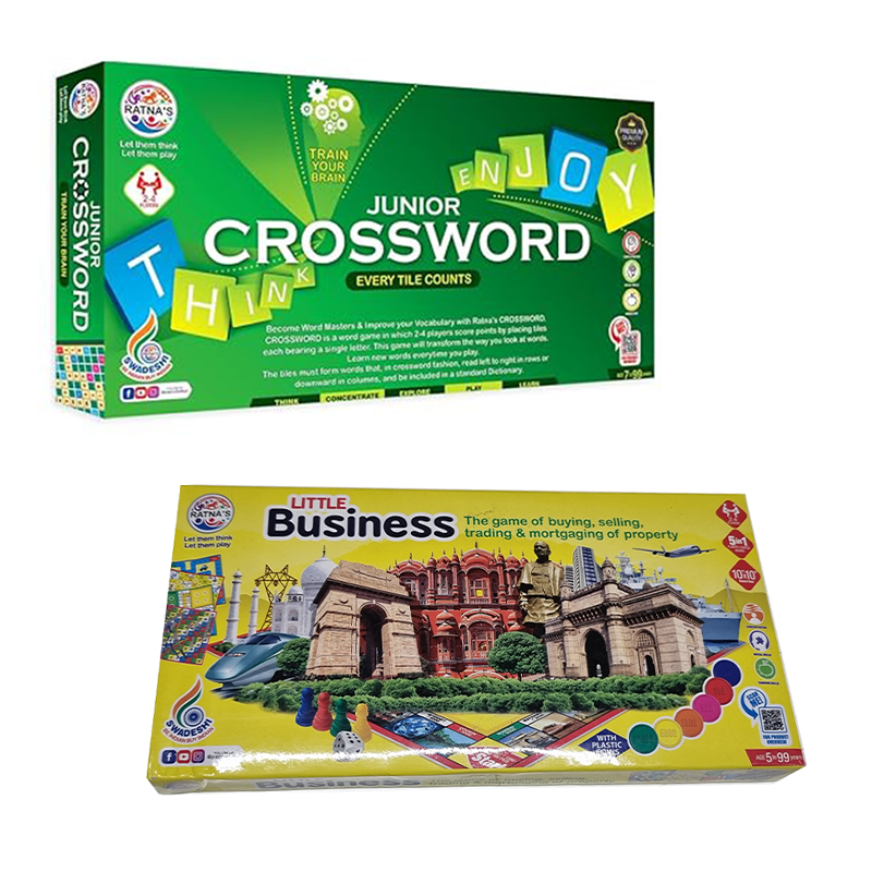 Junior Crossword and Little Business Coins 5 in 1 game (set of 2)